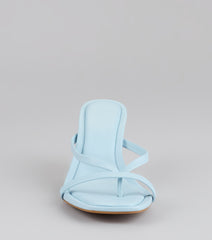Sips And Sunshine Strappy Thong Mules