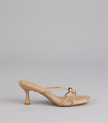 Sleek Luxe Strappy Stiletto Mules