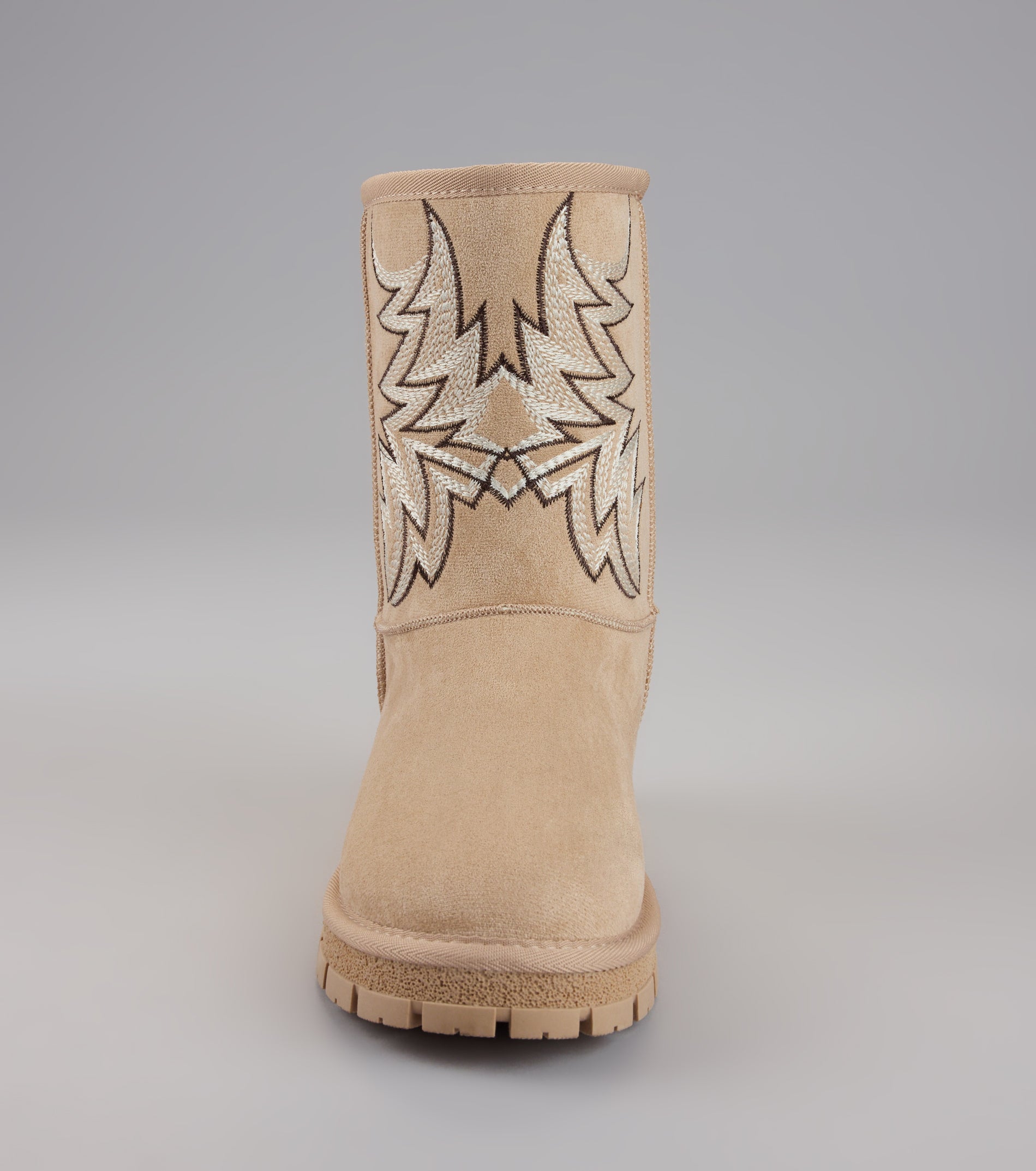 Western Chill Embroidered Suede Boots
