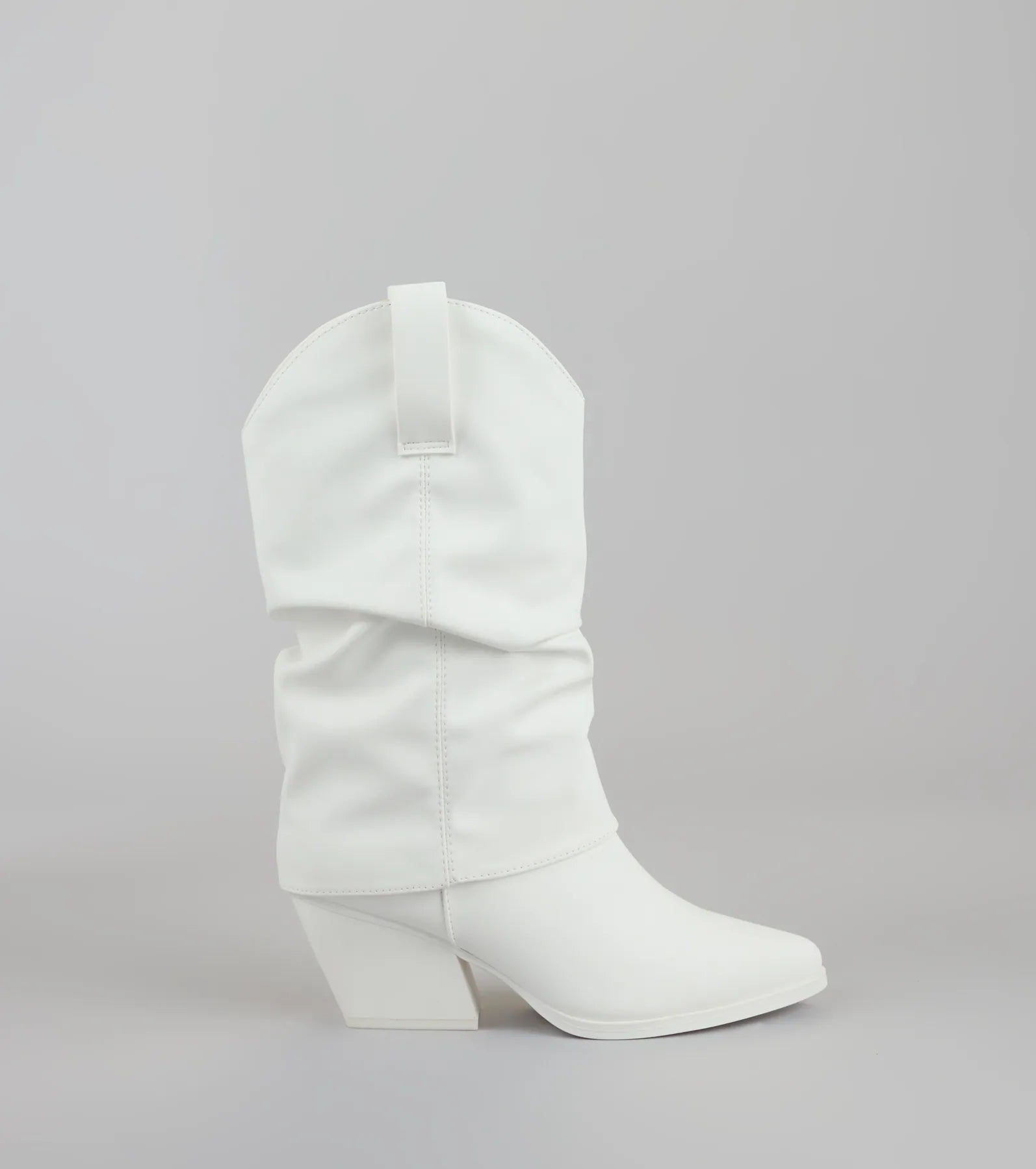 Cowgirl Off Duty Fold Over Western Boots