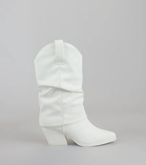 Cowgirl Off Duty Fold Over Western Boots