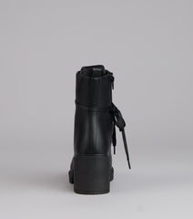 City Chill Platform Combat Boots