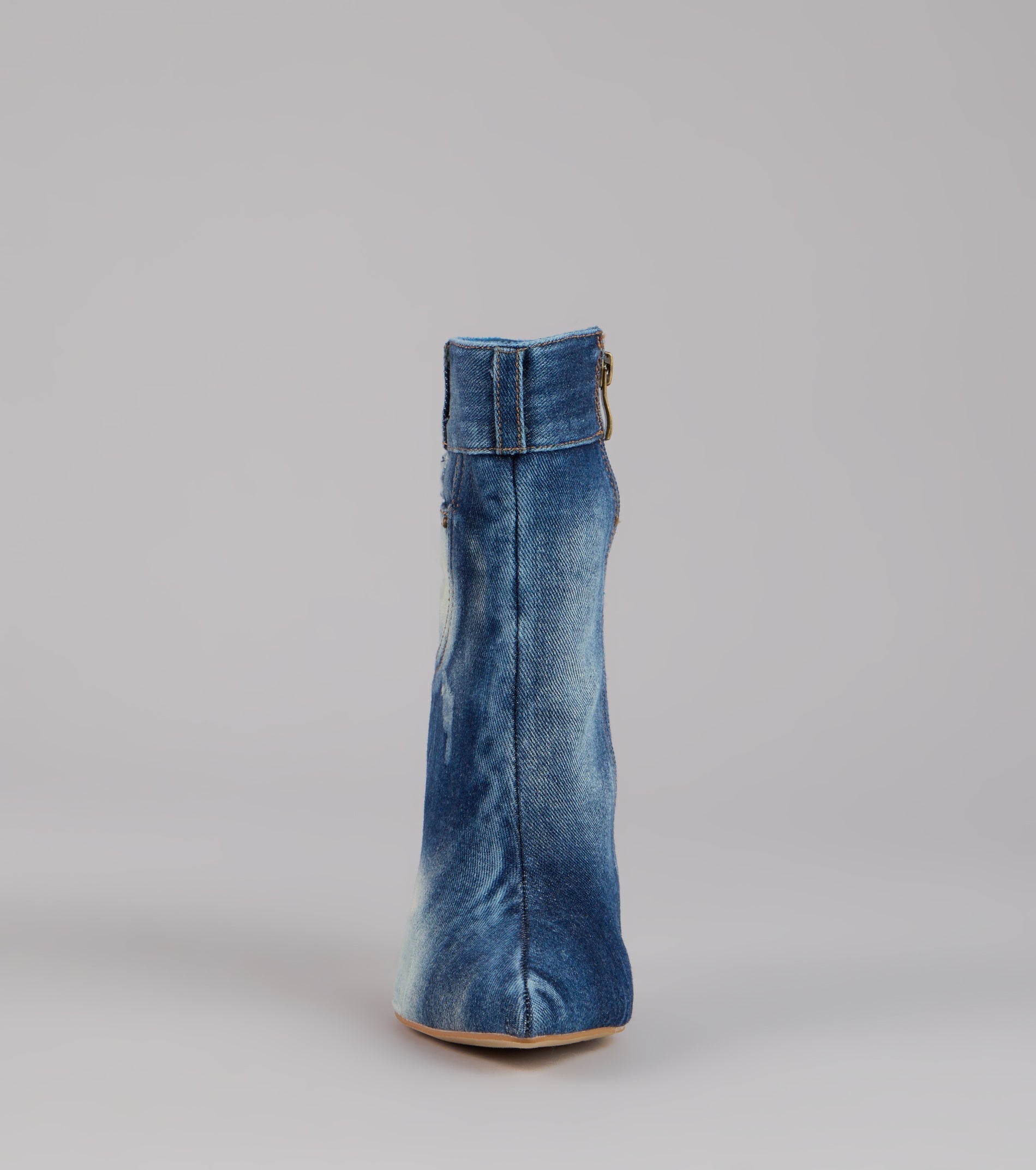 City Blues Denim Stiletto Booties