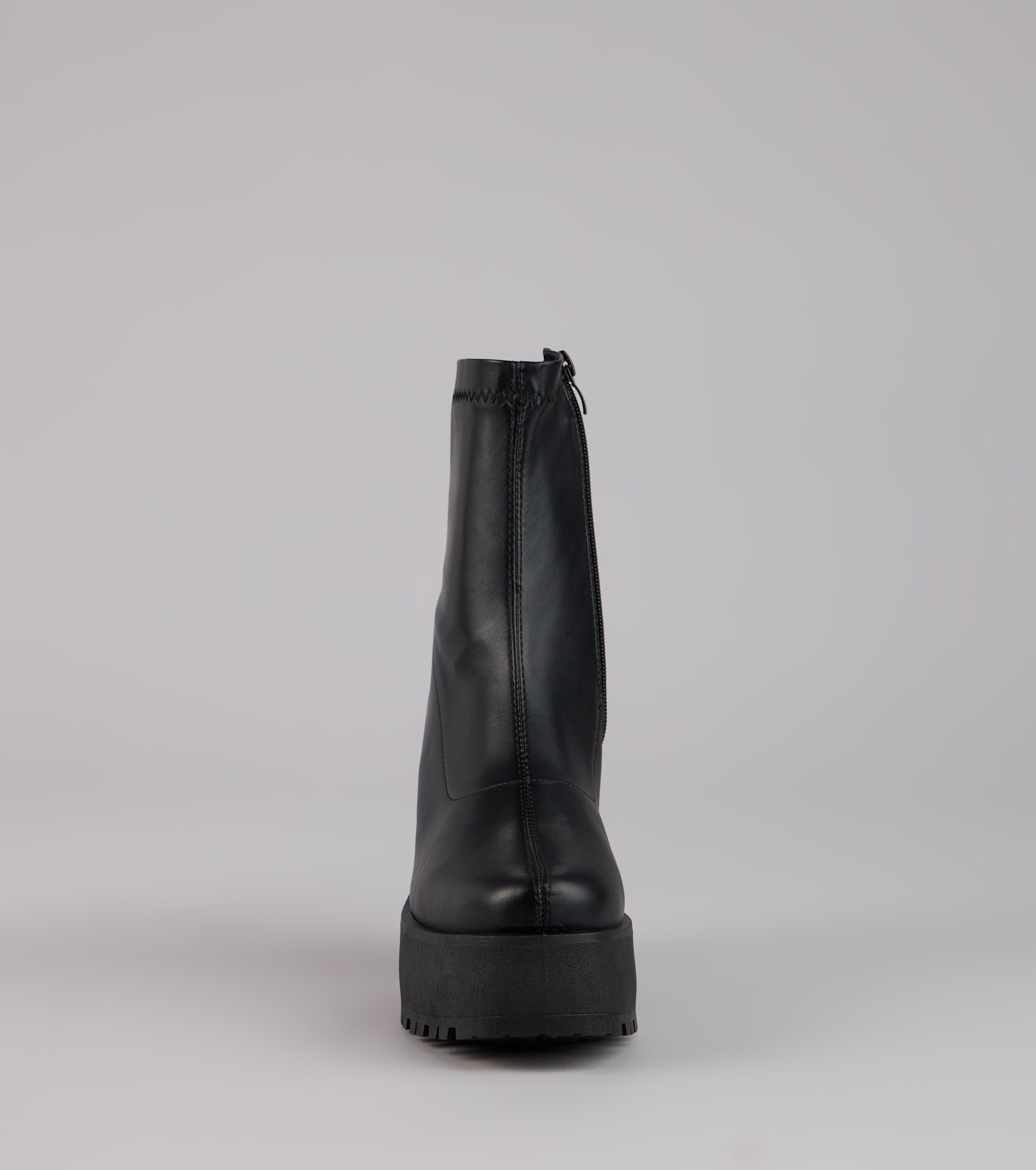 Power Stomp Platform Ankle Booties