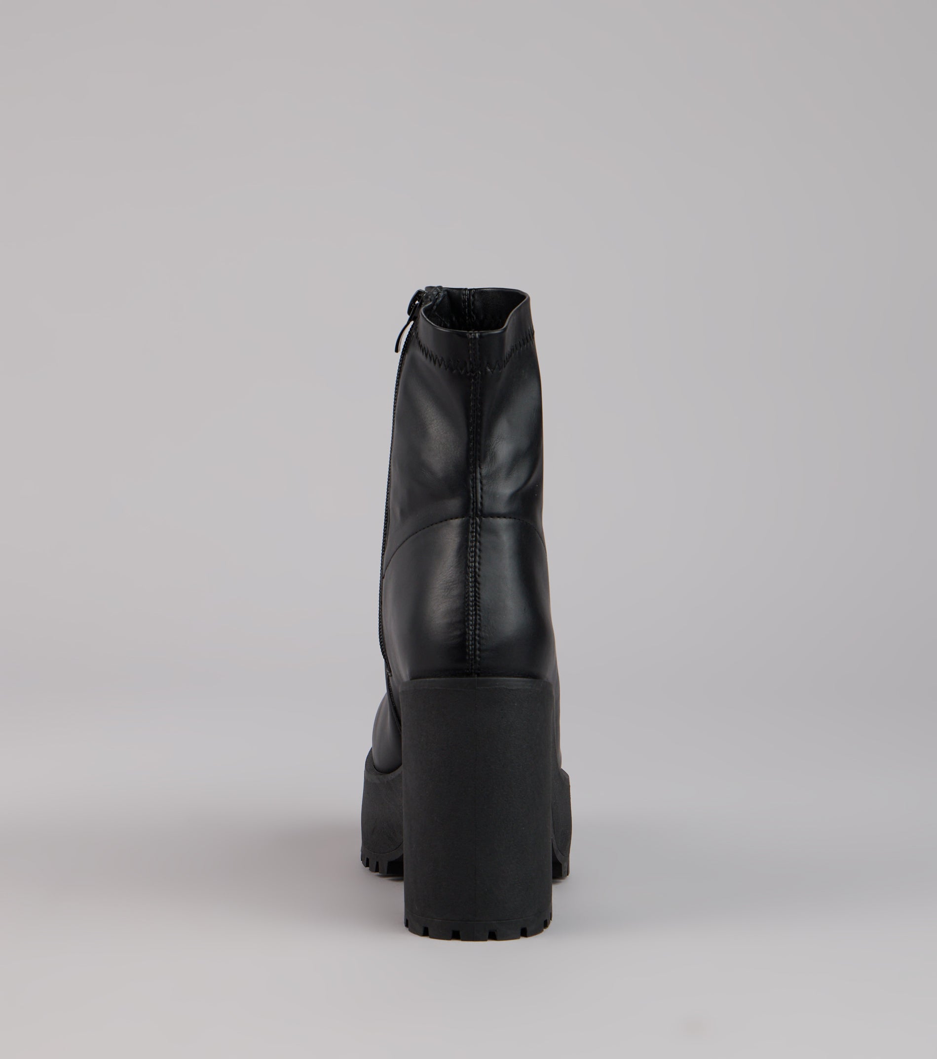 Power Stomp Platform Ankle Booties