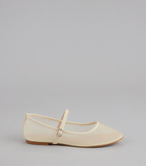 Soft Steps Sheer Mesh Ballet Flats