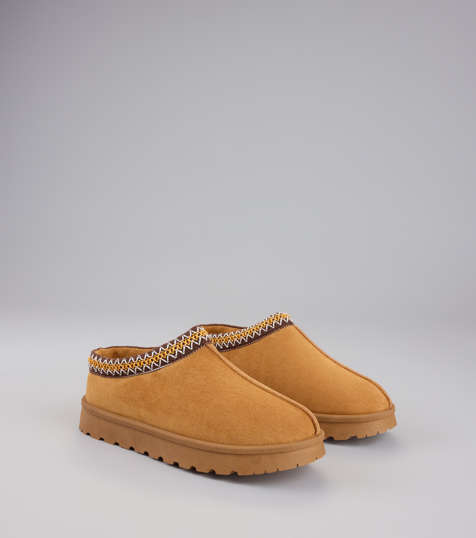 Cozy Status Faux Suede Platform Slippers