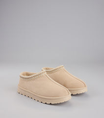 Cozy Status Faux Suede Platform Slippers