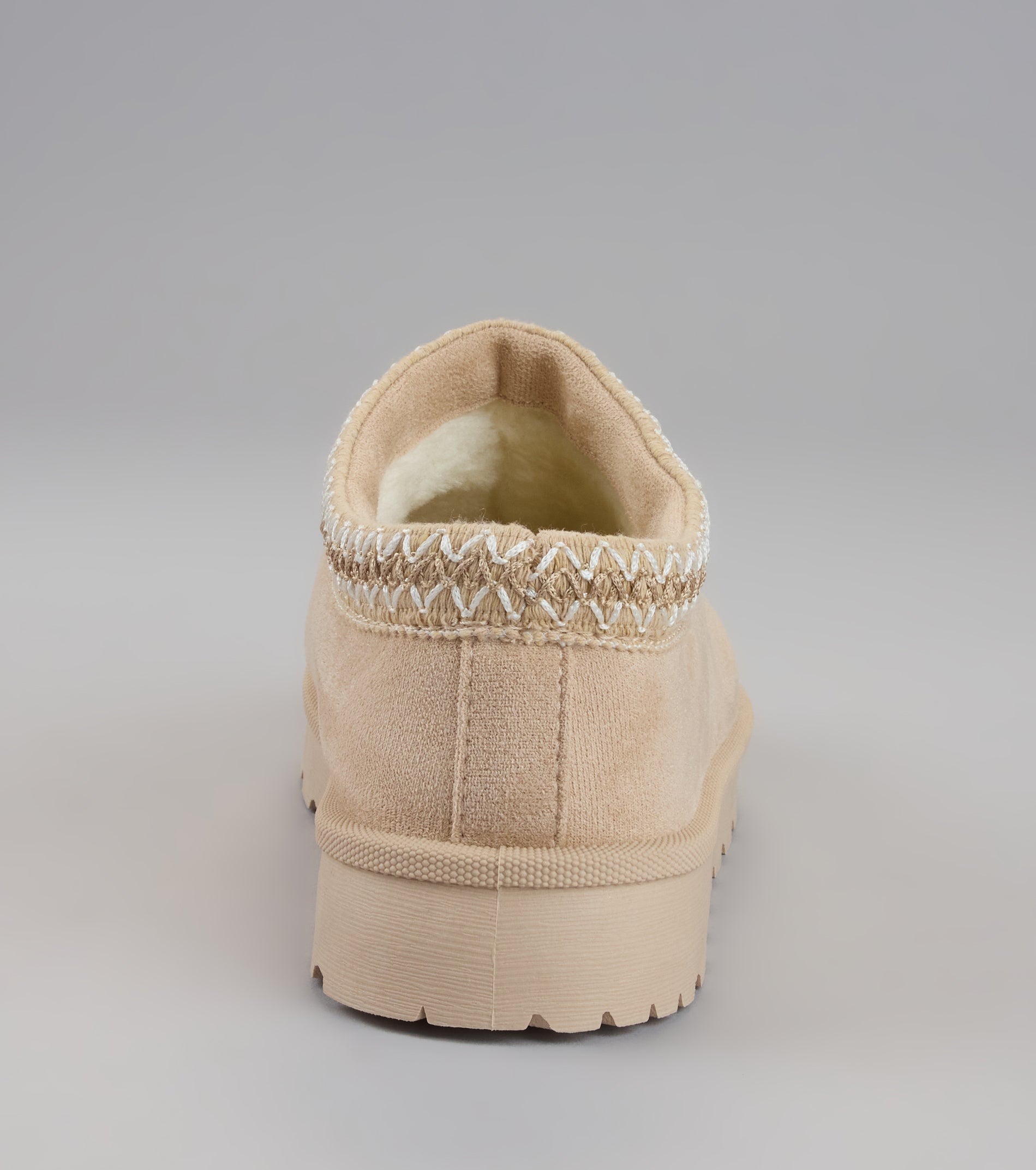 Cozy Status Faux Suede Platform Slippers