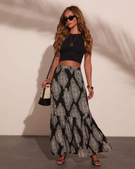 Nomad Soul Abstract Maxi Skirt