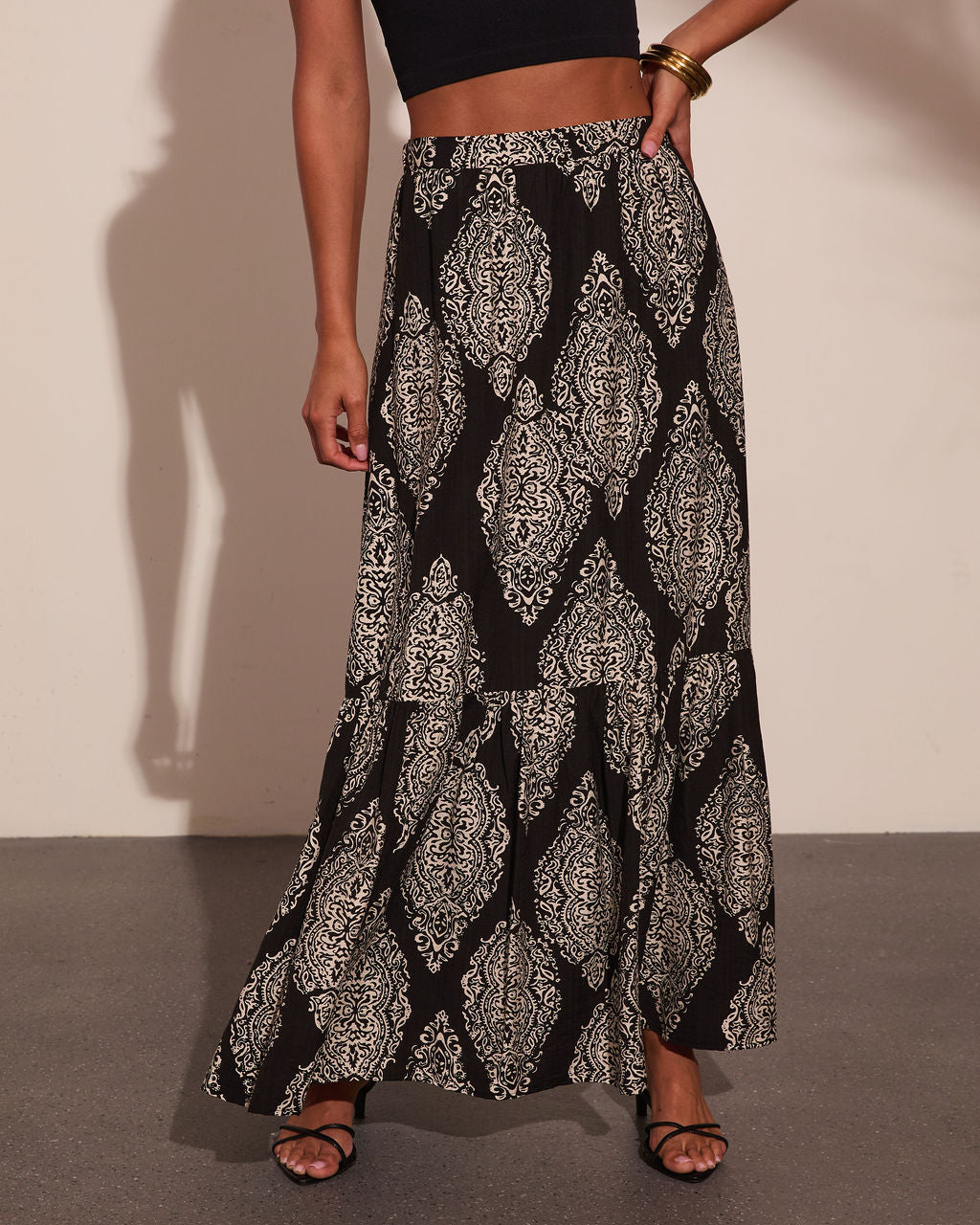 Nomad Soul Abstract Maxi Skirt