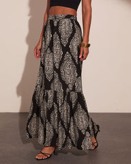 Nomad Soul Abstract Maxi Skirt
