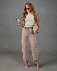 Tova Stretch High Rise Barrel Jeans