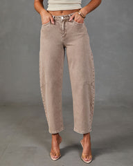 Tova Stretch High Rise Barrel Jeans