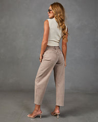 Tova Stretch High Rise Barrel Jeans