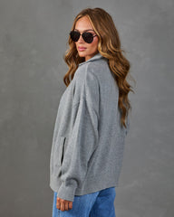Sunday Softie Funnel Neck Full Zip Sweater