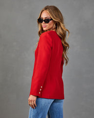 Lucinda Collarless Pintuck Blazer