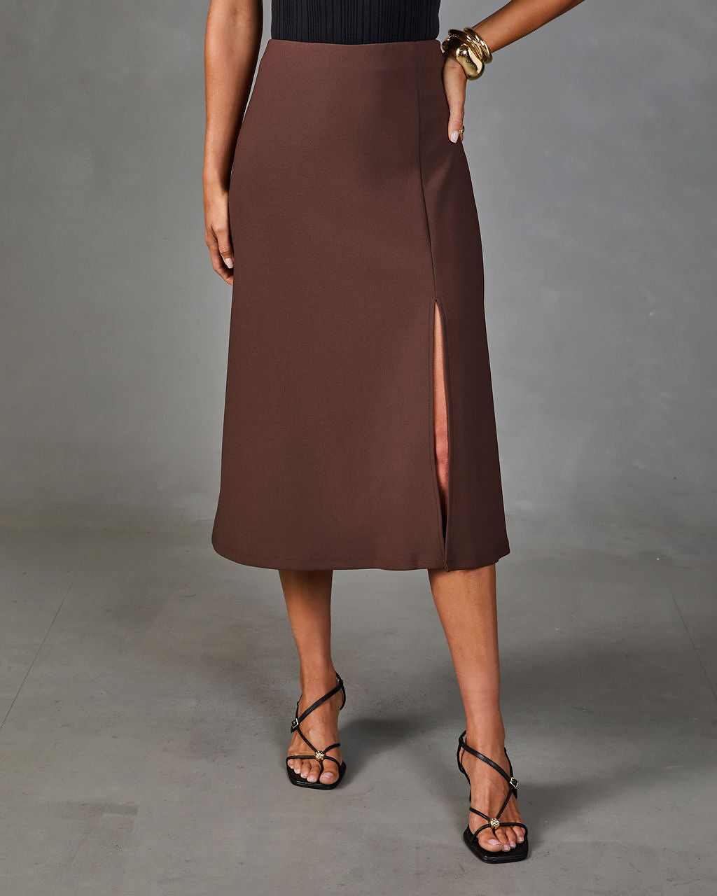 Pure Haven Midi Skirt