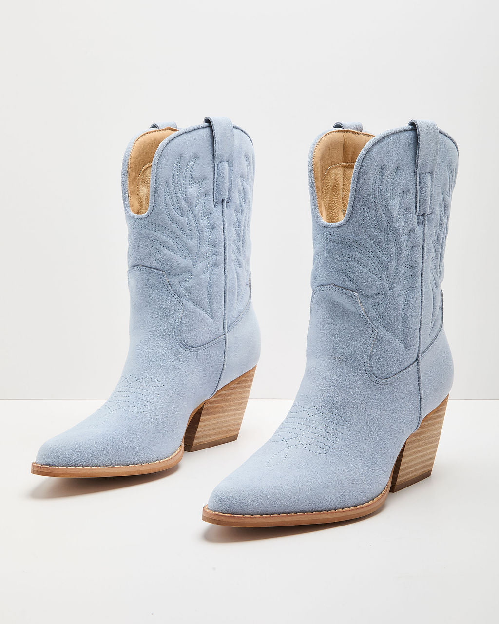 Mazie Faux Suede Embroidered Western Boot
