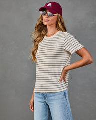 True Classic Cotton Striped Tee