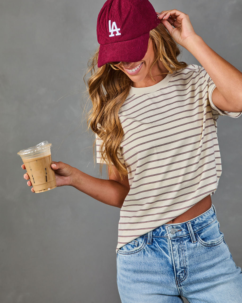 True Classic Cotton Striped Tee