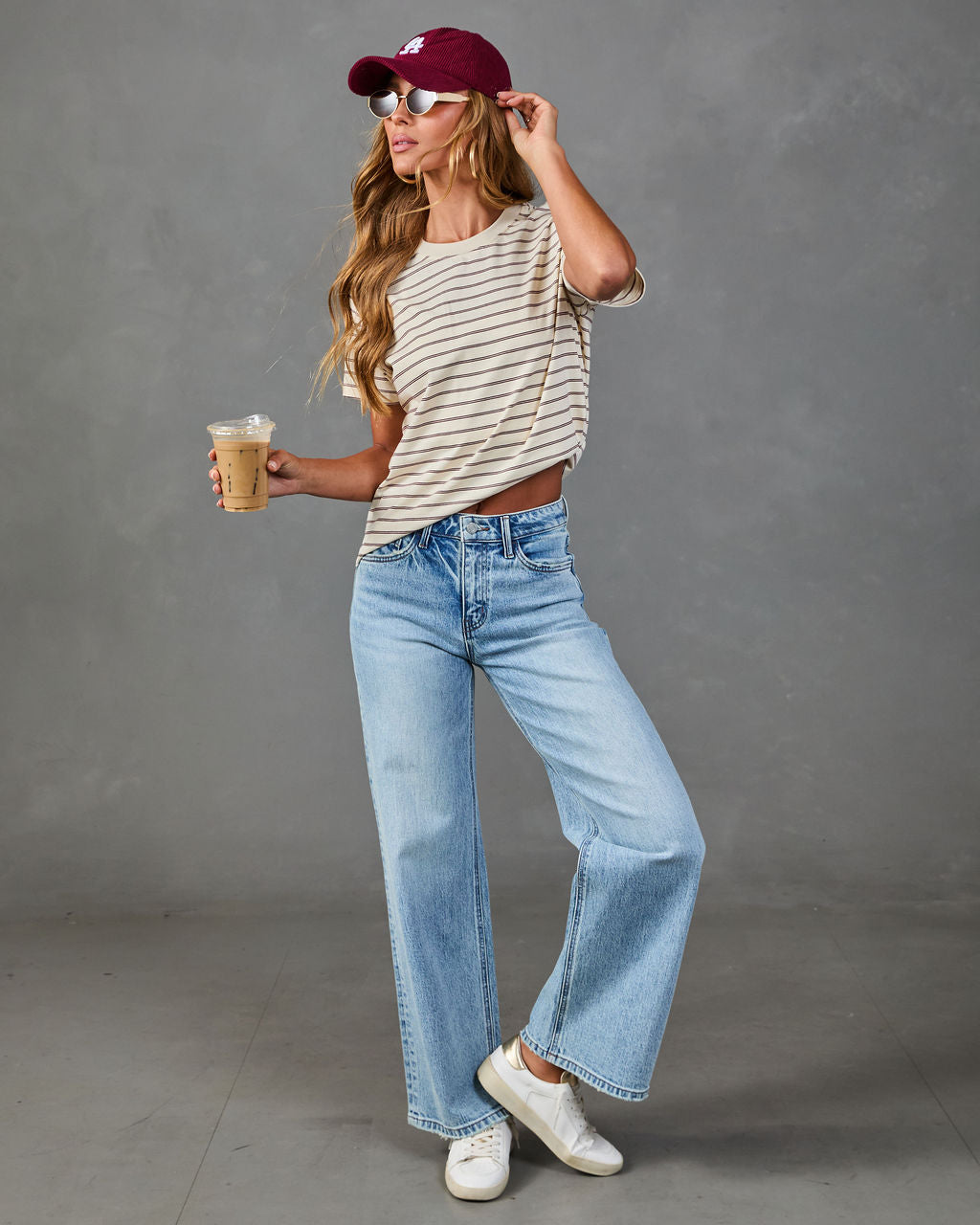 True Classic Cotton Striped Tee