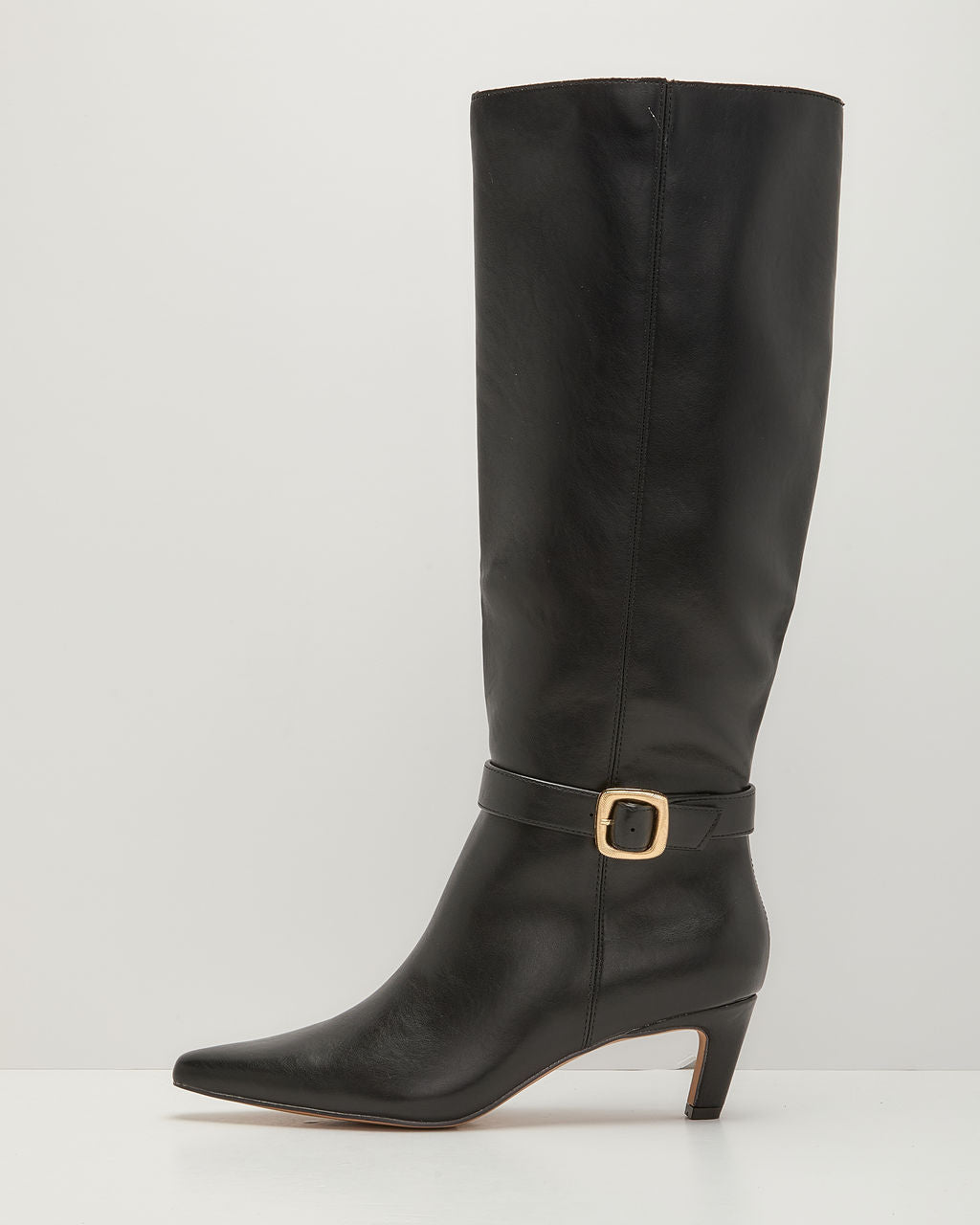 Barker Vegan Leather Knee High Buckle Boot
