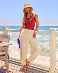 Driftwood Coast Ruched Tank Top