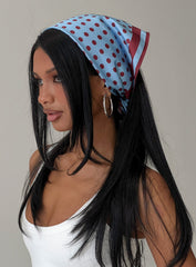 Hyacinthe Scarf Blue Polka