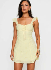 Sunbather Mini Dress Yellow