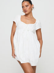Monsterrat Mini Dress White