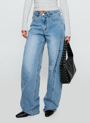 Esperance Barrel Leg Jeans Vintage Blue