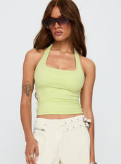 Assumptions Halter Top Sage
