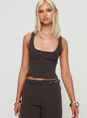 Airi Top Brown