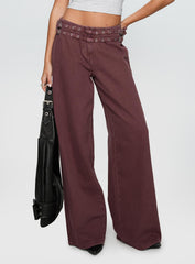 Baccarat Belted Pant Chocolate
