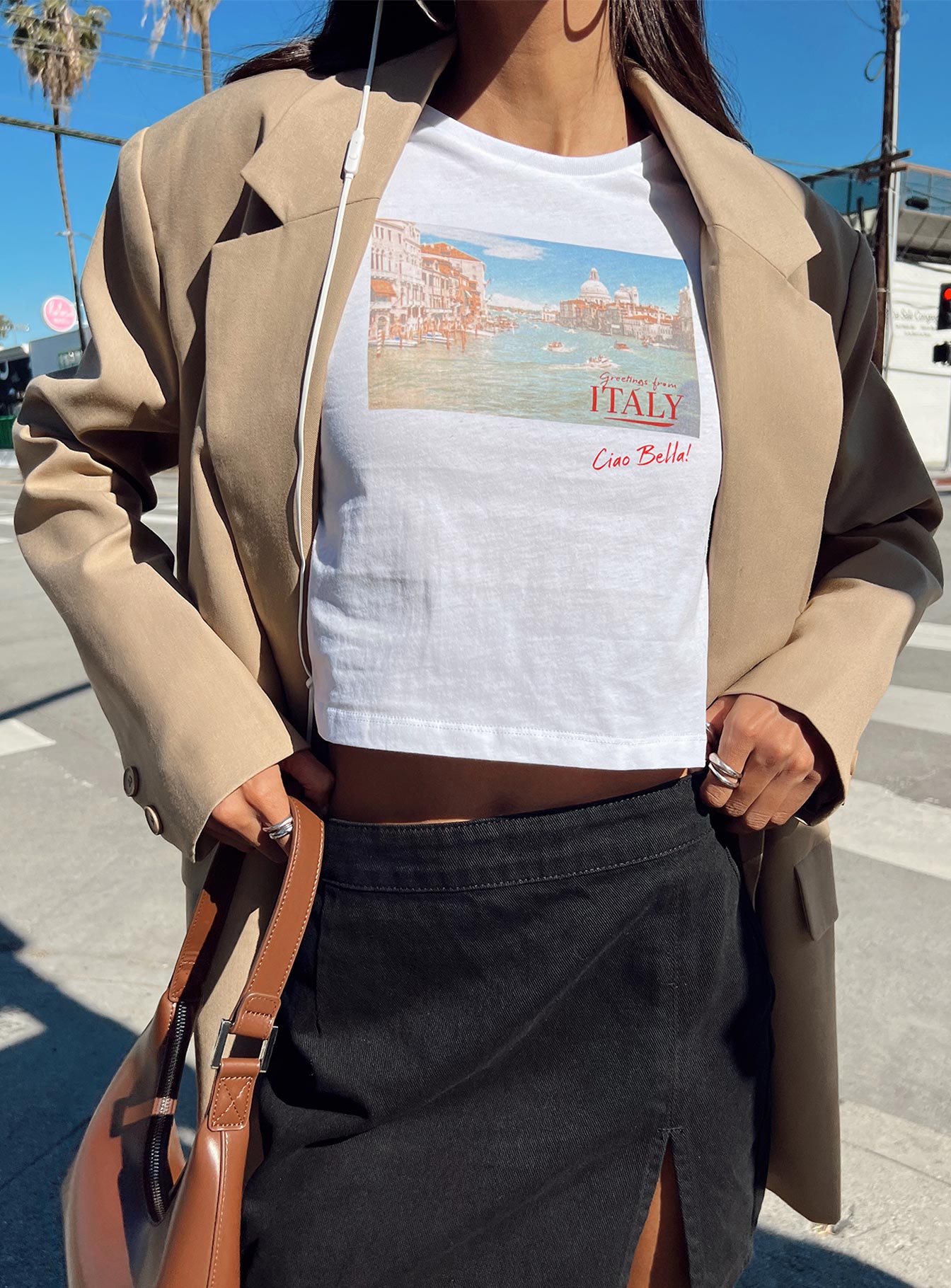 Italy Love Tee Ivory