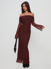 Consideration Maxi Dress Chocolate
