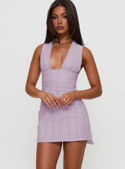 Alsace Mini Dress Lilac