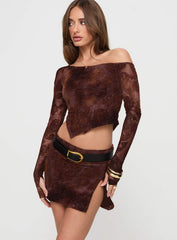Jalis One Shoulder Set Paisley