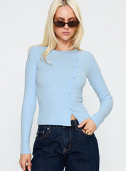 Passoni Long Sleeve Top Blue