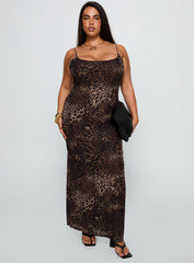 Knox Maxi Dress Leopard Curve