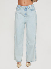 Brayden Low Rise Relaxed Jeans Light Acid Wash