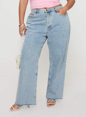 Fawcett Jeans Light Wash Denim Curve