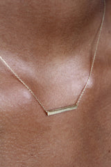 Charm necklace - Gold bar