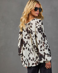 Wild Juniper Animal Print Blouse