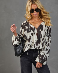 Wild Juniper Animal Print Blouse