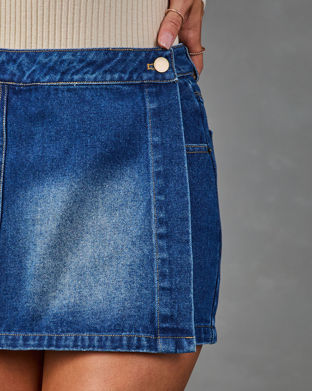 Autumn Capsule Denim Mini Skort