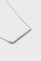 Charm necklace - Silver bar