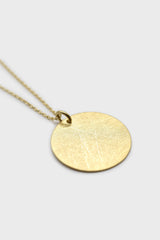 Charm necklace - Gold coin pendant