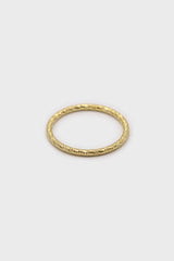 Gold hammered thin band